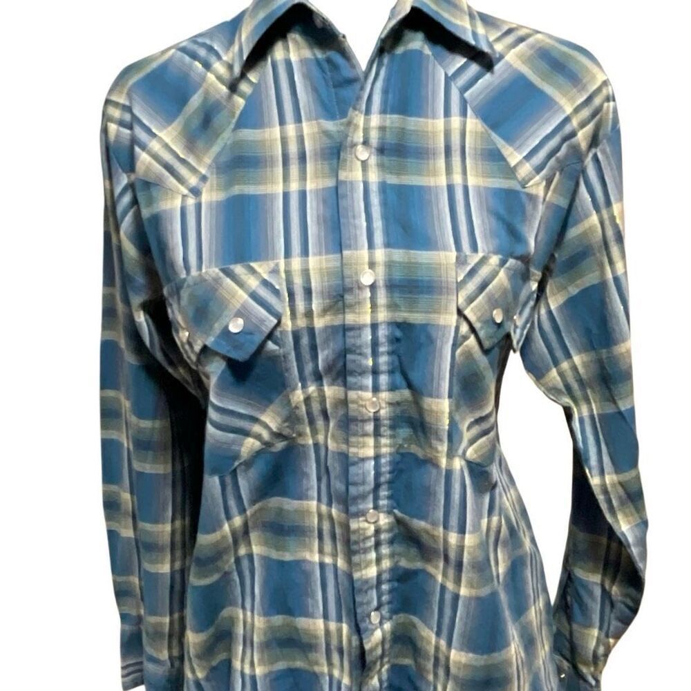 Plains Western Wear Vintage Men’s Western/Cowboy Shirt